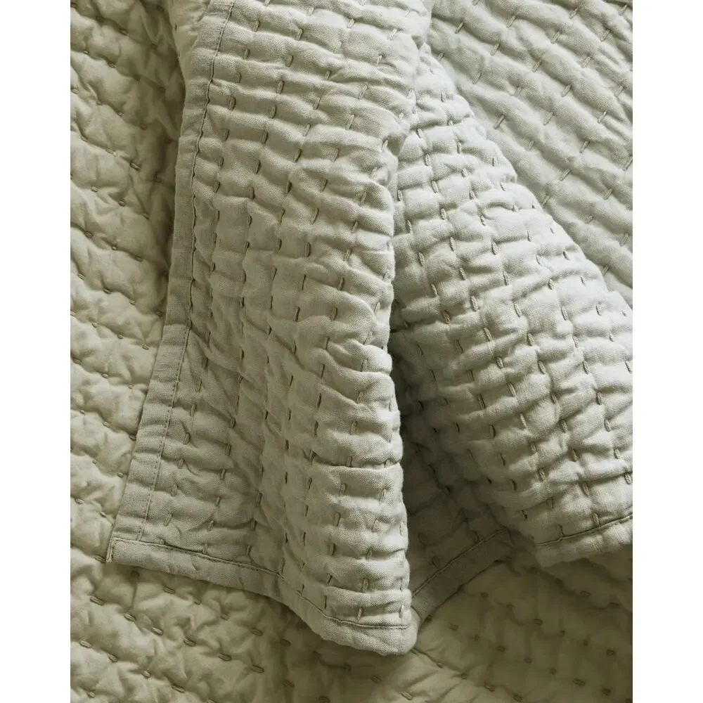 Quince European Linen Cotton Stitch Quilt